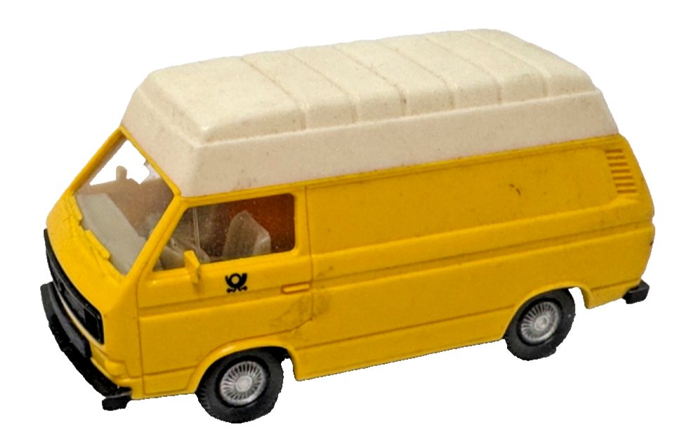 Wiking 294 H0 VW T3 Hochdach DBP Post - gelb / weiß - HO H0 1:87 Wiking 294 H0 VW T3 Hochdach DBP Post - gelb / weiß - HO H0 1:87