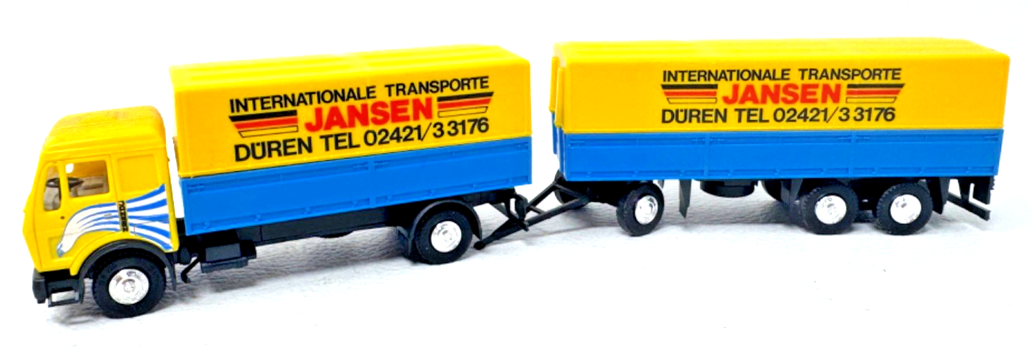 Herpa H0 Mercedes Lastzug Internationale Spedition Jansen - H0 H0 1:87