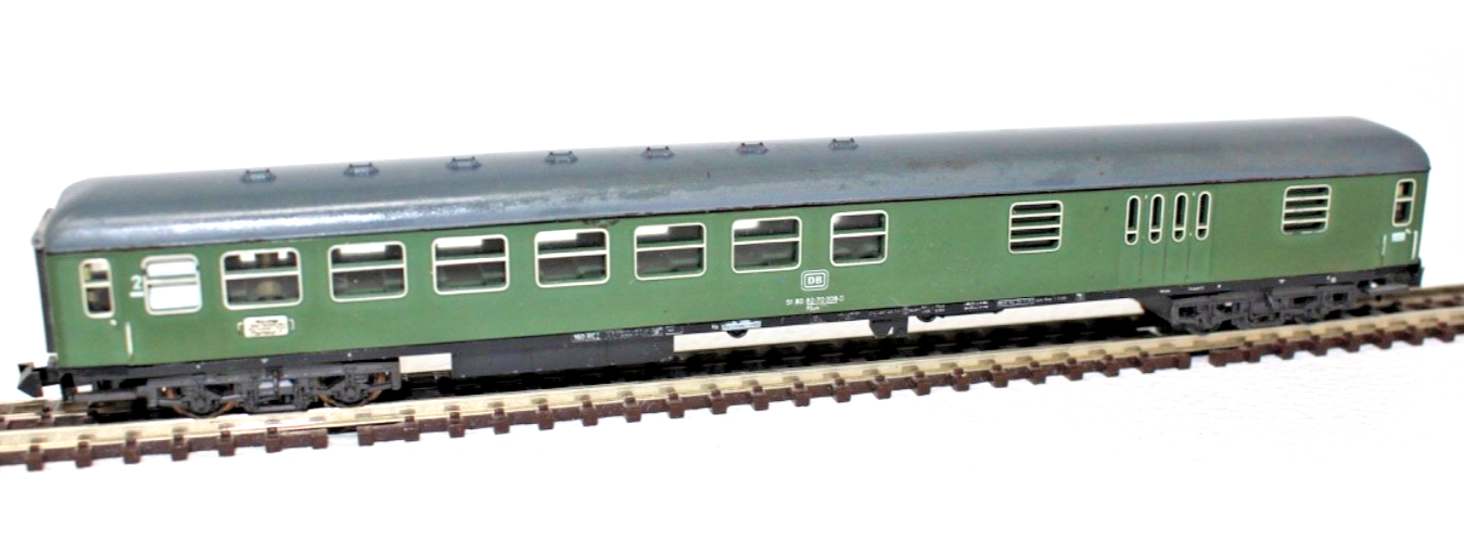 Minitrix N 51 3088-00 Schnellzugwagen 2.Kl. + Gepäck - BDüm273 DB N 1:160 in OVP