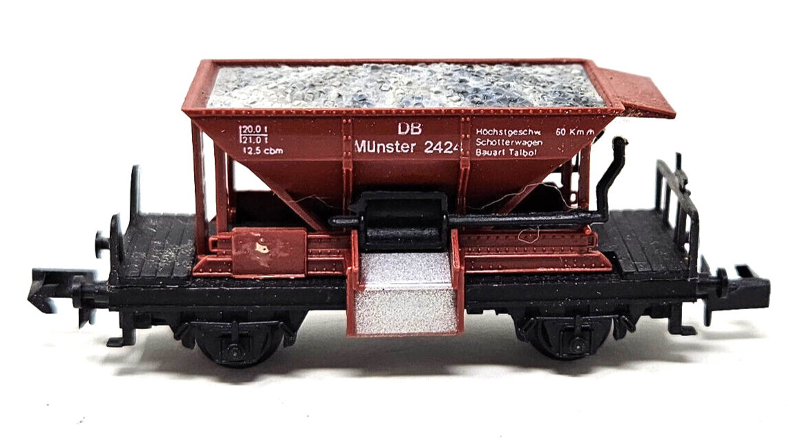 Arnold Schotterwagen der DB - " Münster 2424 " - Spur N - 1:160 Arnold Schotterwagen der DB - " Münster 2424 " - Spur N - 1:160