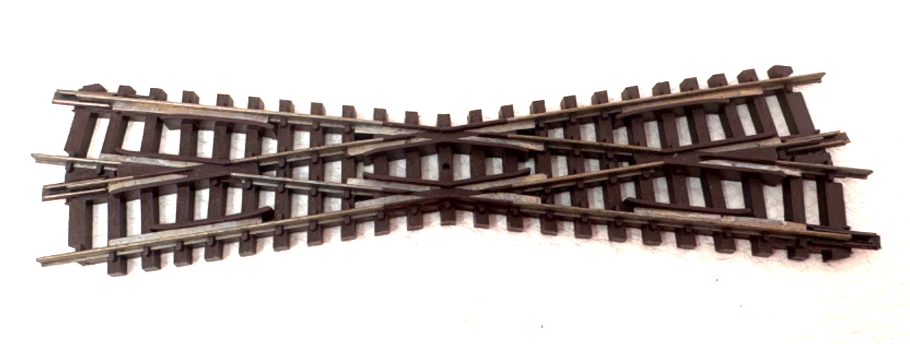 2x Arnold N 1854 Kreuzung 15 Grad rechts Kreuzung Schiene N 1:160