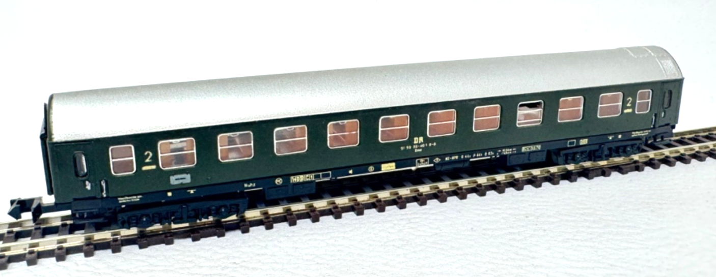 Schicht N Schnellzugwagen Typ Y -  2. Klasse - DR 20-40 1 8-6 - Spur N - 1:160