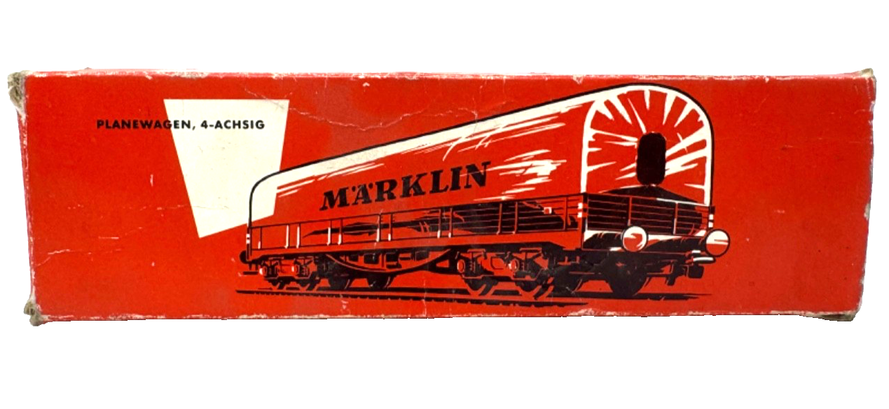 Märklin 4517 Leerkarton Planenwagen 4-achsig - HO H0 1:87 - ohne Inhalt