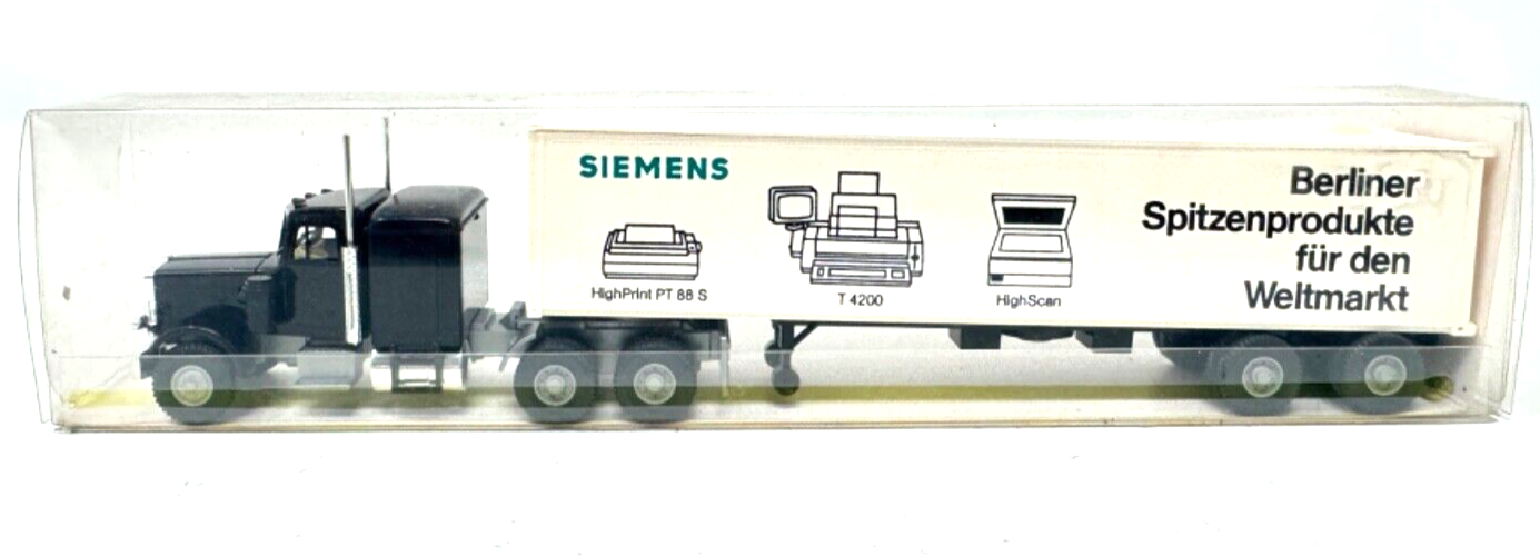 Wiking 527/129 Peterbilt US-Truck Container Sattelzug "Siemens" HO H0 1:87 OVP