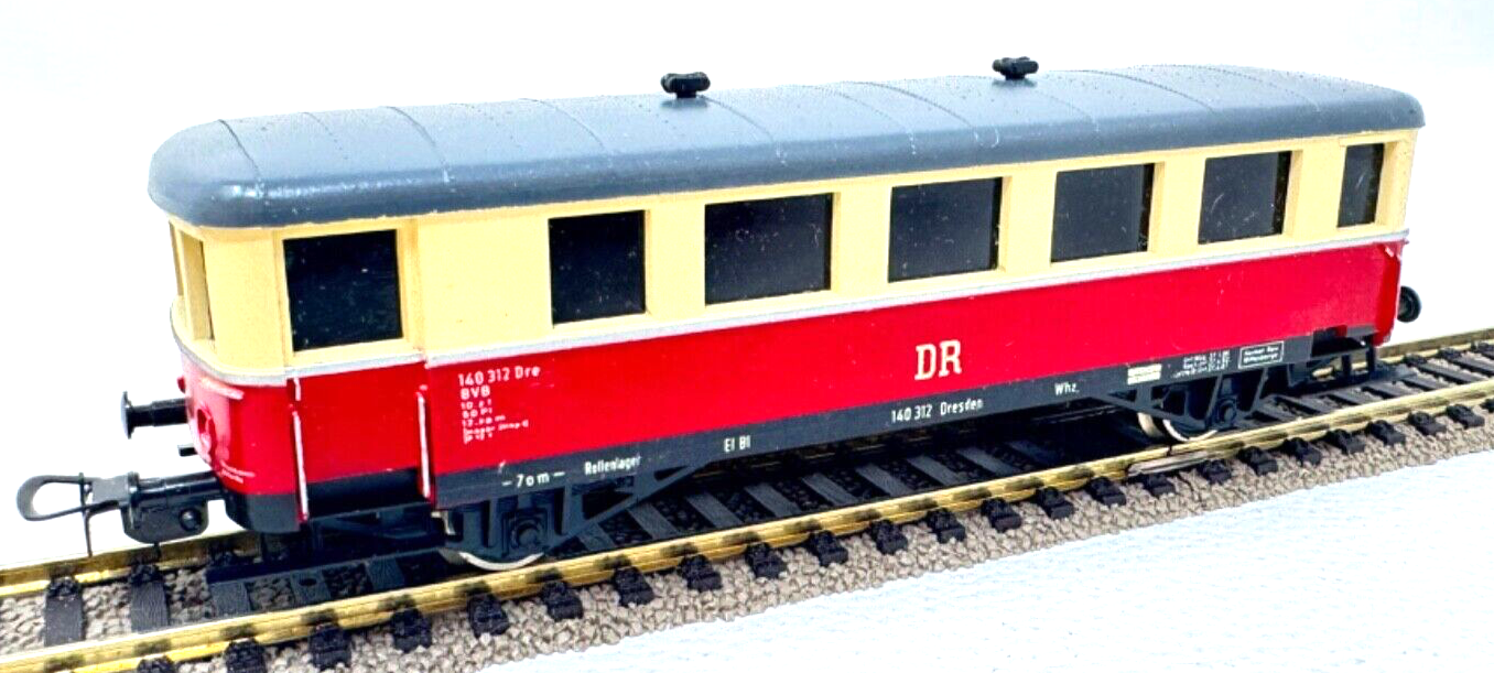 Piko Beiwagen BVB 140 312 Dresden DR mit schwarzen Fenster  H0 HO 1:87