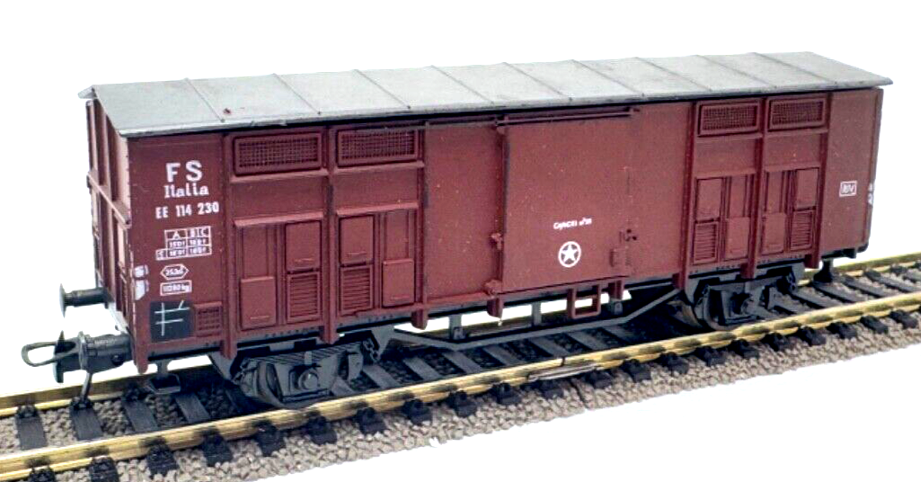Roco 4300S FS ITALIA gedeckter Güterwagen EE 114 230 - H0 1:87