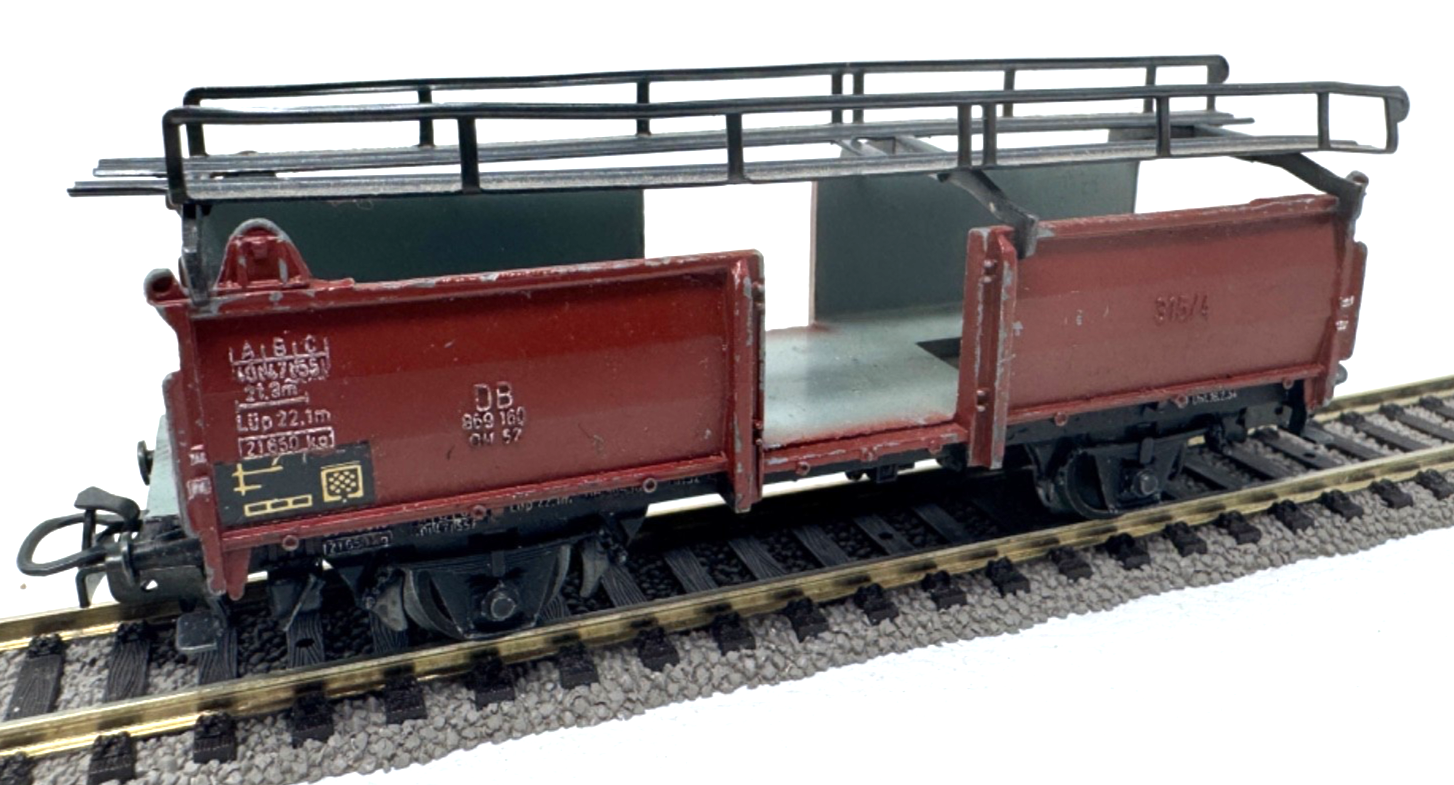 Märklin H0 315/4 Güterwagen Autotransportwagen aus Blech 869 160 H0 HO 1:87