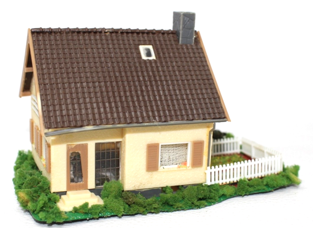 Faller H0 B-205 Kleines Einfamilienhaus m. Garten 13 x 8,2 x 8, 3 cm HO H0 1:87