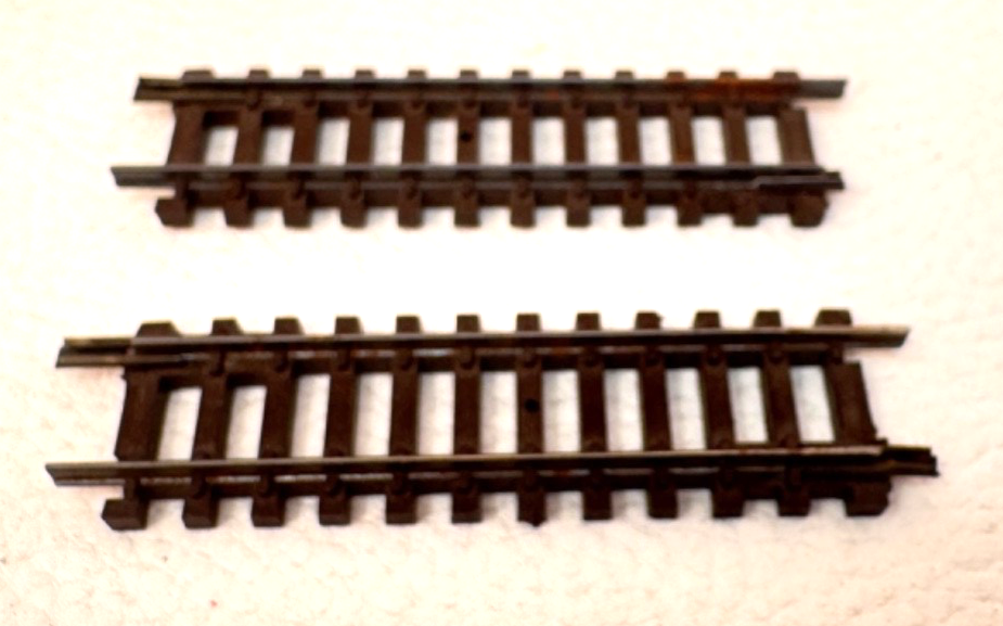 2x Stück Arnold N 0103 / 1030 gerade Schiene 57,5 mm braun N 1:160
