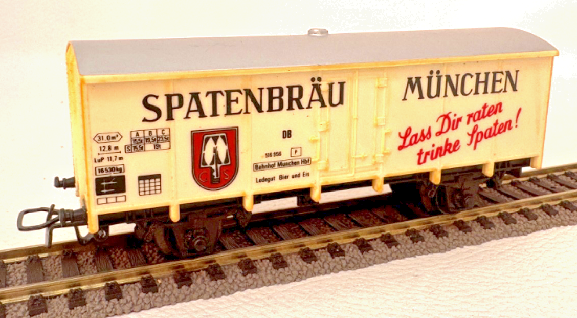 Jouef 6261 geschlossener Güterwagen Spatenbräu 516 956 - DB - H0 HO 1:87 Jouef 6261 geschlossener Güterwagen Spatenbräu 516 956 - DB - H0 HO 1:87