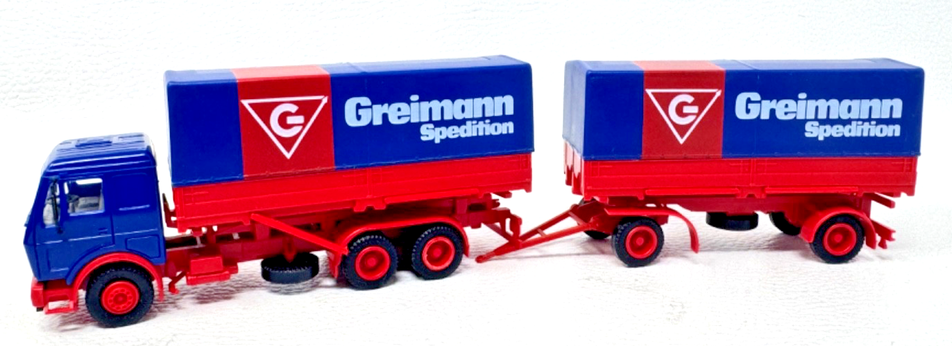 Herpa H0 Mercedes NG Planenhängerzug 3a/2a "Greimann Spedition" H0 H0 1:87 Herpa H0 Mercedes NG Planenhängerzug 3a/2a "Greimann Spedition" H0 H0 1:87