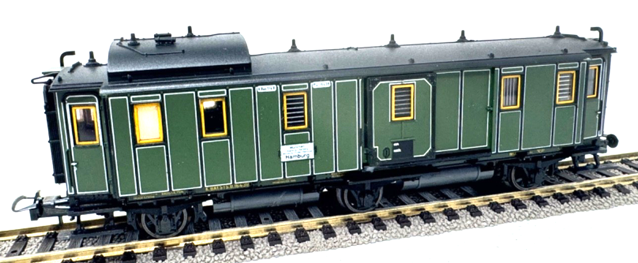 Trix H0 52 3737 00 Gepäckwagen der K.Bay.Sts.B. - Pü 16438 - 1:87 HO H0