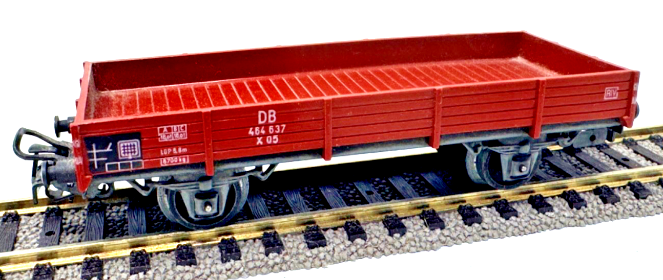 Märklin 305 AC Niederbordwagen 464 637 X05 - braun - DB - H0 HO 1:87