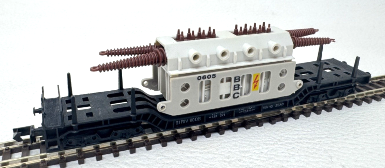 Arnold rapido N 4910 Tiefladewagen BBC SSt 271 DB mit Trafo 980 504 Spur 1:160 N