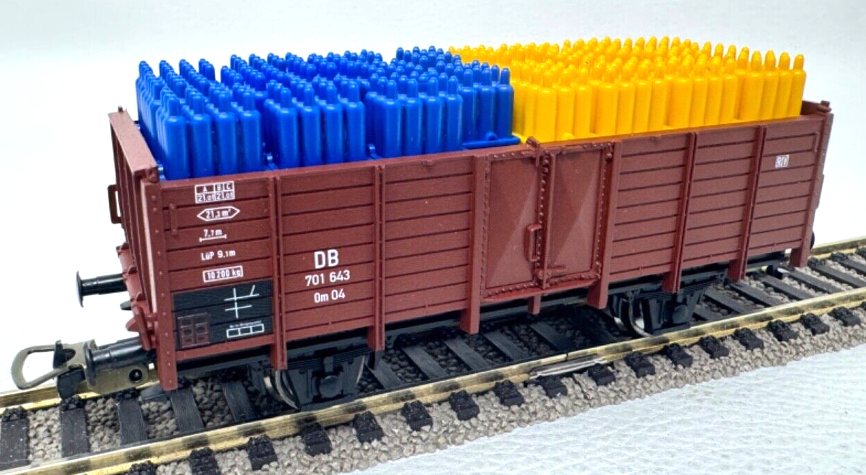 Piko offener Güterwagen Hochbordwagen mit Ladung 701 643 - Om 04 - 1:87 - H0 HO