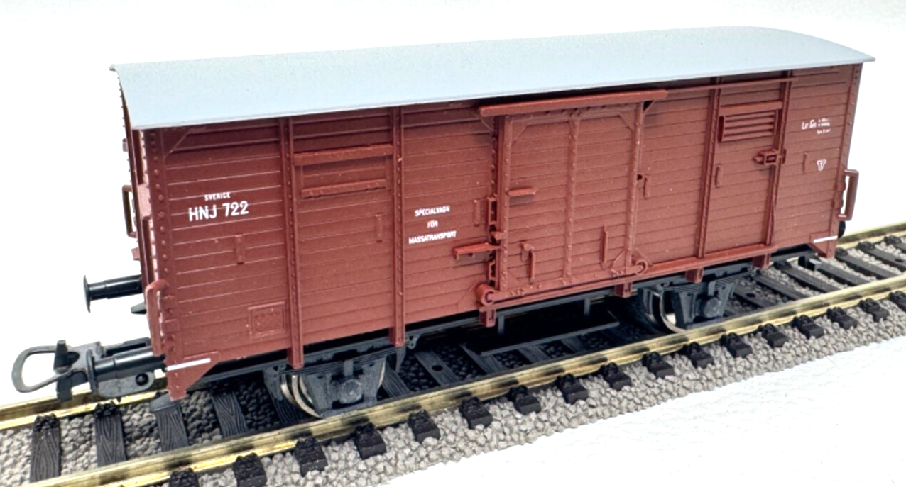 Piko Gedeckter Güterwagen HNJ 722 - Sverige - Gs - H0 HO 1:87