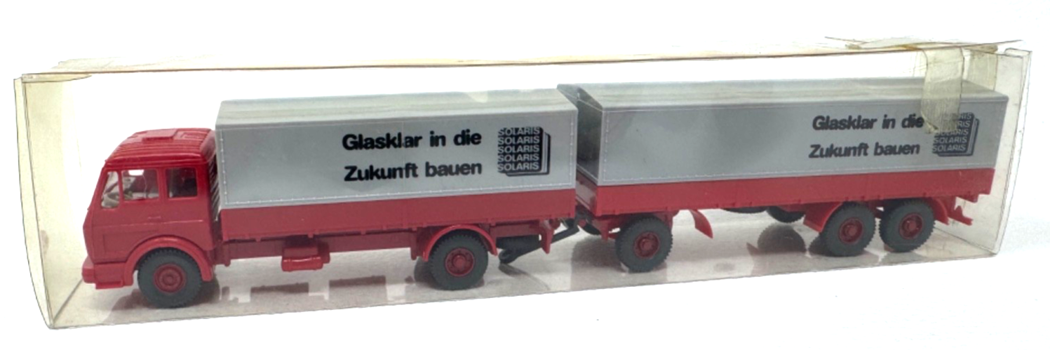 Wiking 455 H0 Mercedes Benz 1638 Pritschenplanenlastzug - HO H0 1:87