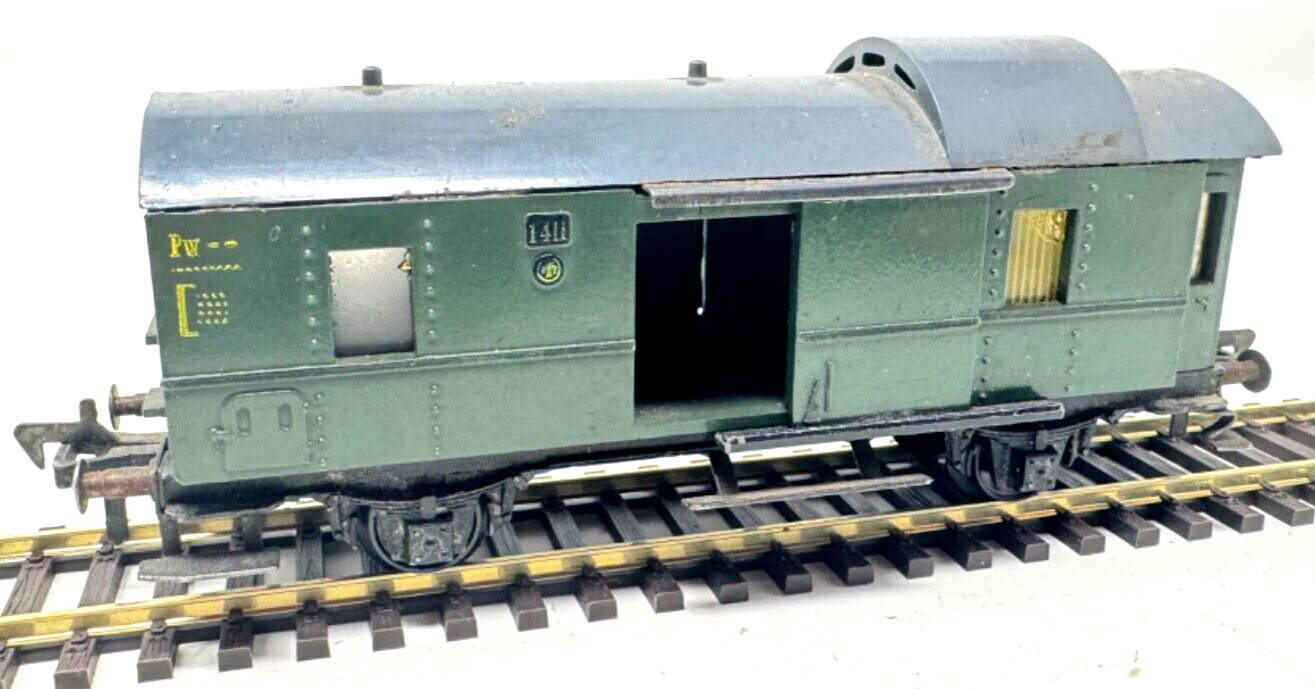 Fleischmann 1405 Personenzug Packwagen Pw Made in US Zone Germany DRG H0 HO 1:87