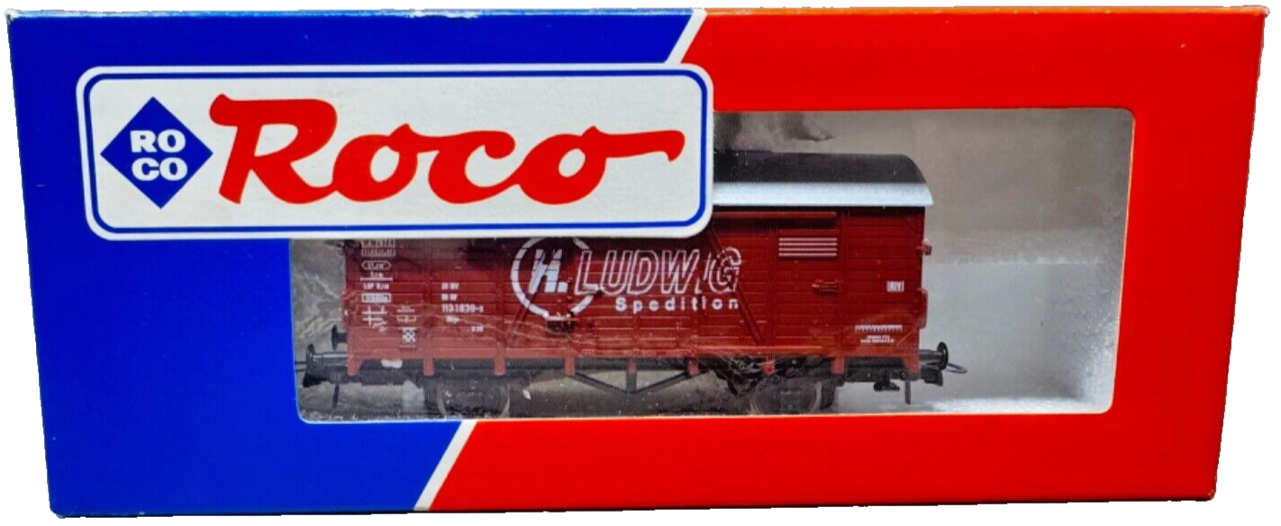 Roco Gedeckter Güterwagen "Ludwig Spedition" 113 1 839-0 - H0 1:87