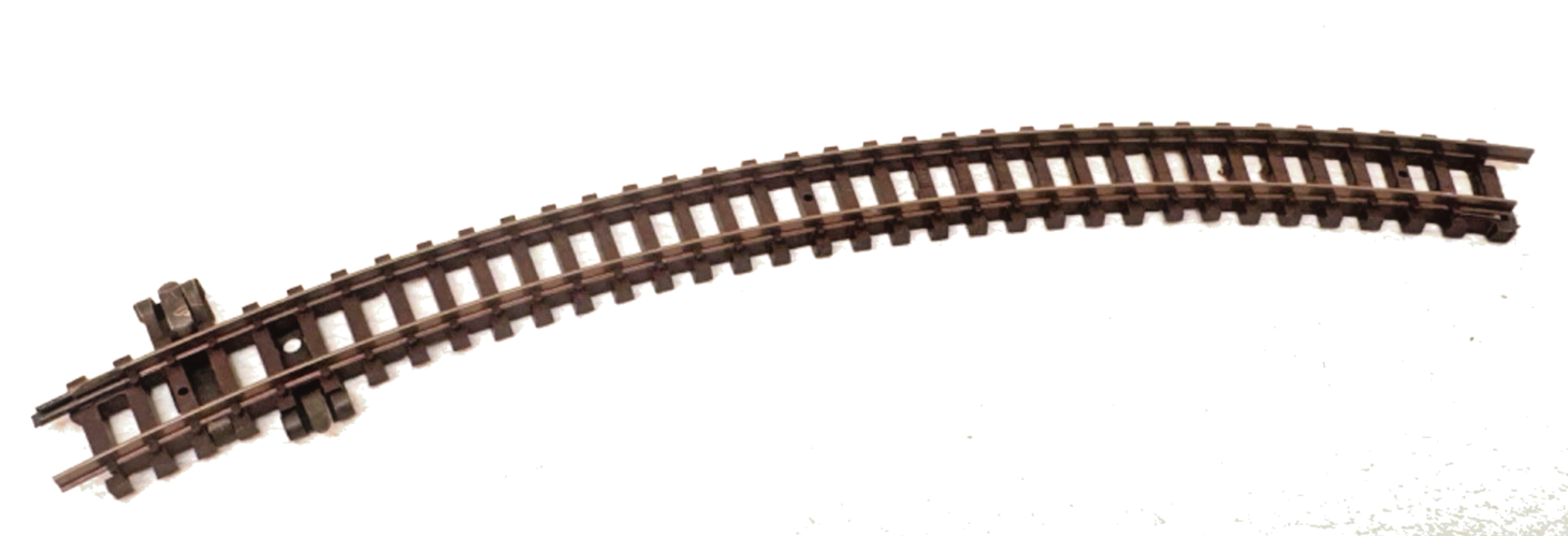 1x Stück Arnold N 0142 gebogene Schiene 222 mm braun R222 - 45° Anschluß N 1:160 1x Stück Arnold N 0142 gebogene Schiene 222 mm braun R222 - 45° Anschluß N 1:160