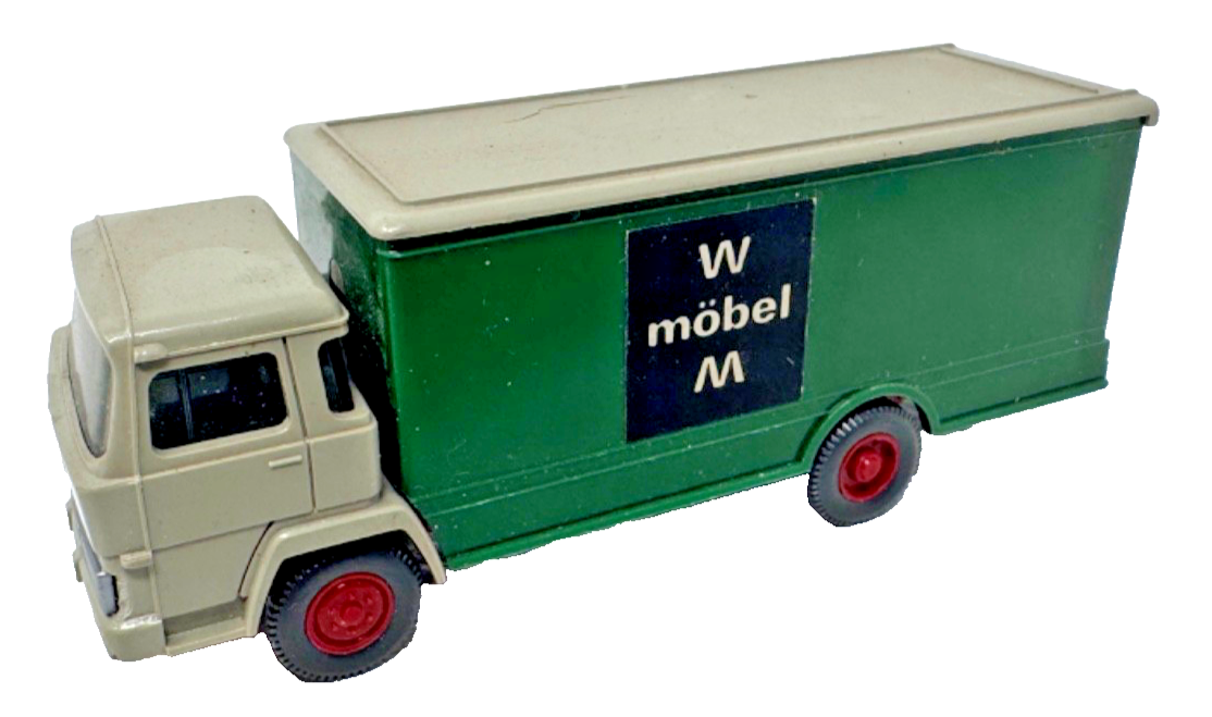 Wiking 42m H0 Magirus 100 D 7 - WM - Möbel Saure Nr. 672 /2A - HO H0 1:87 defekt