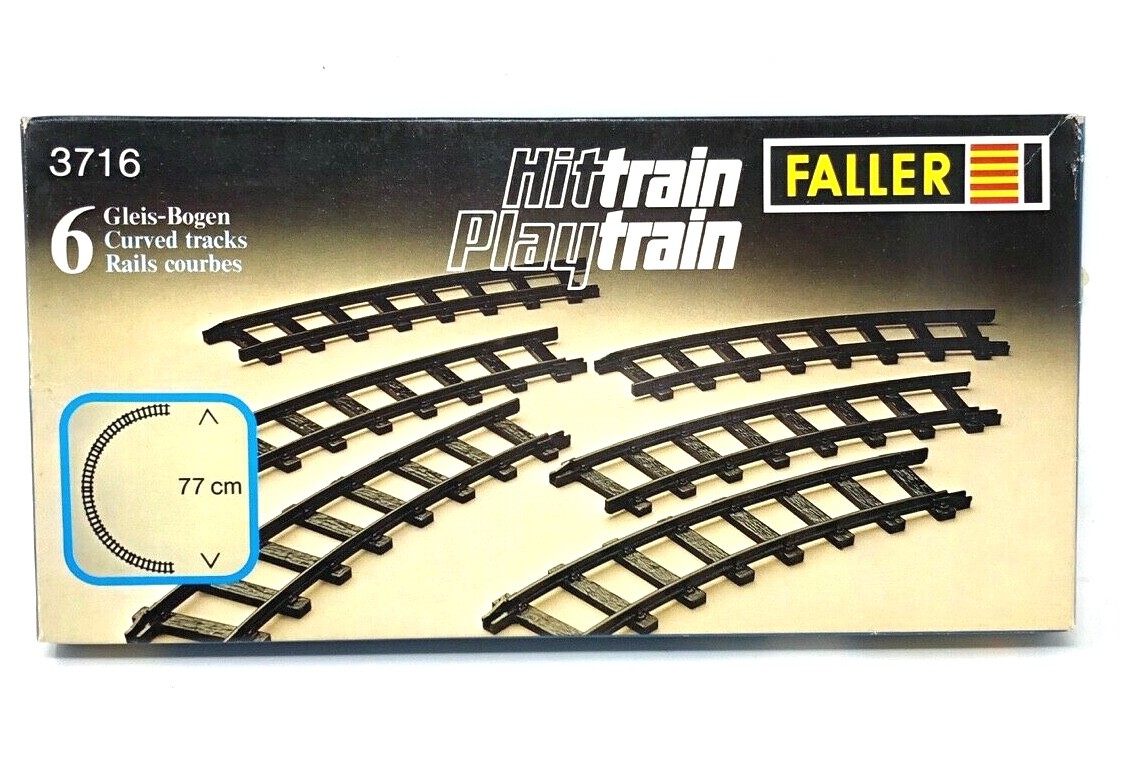 FALLER Hittrain / Playtrain 3716 - 6 Gleis-Bogen in Originalverpackung (82)