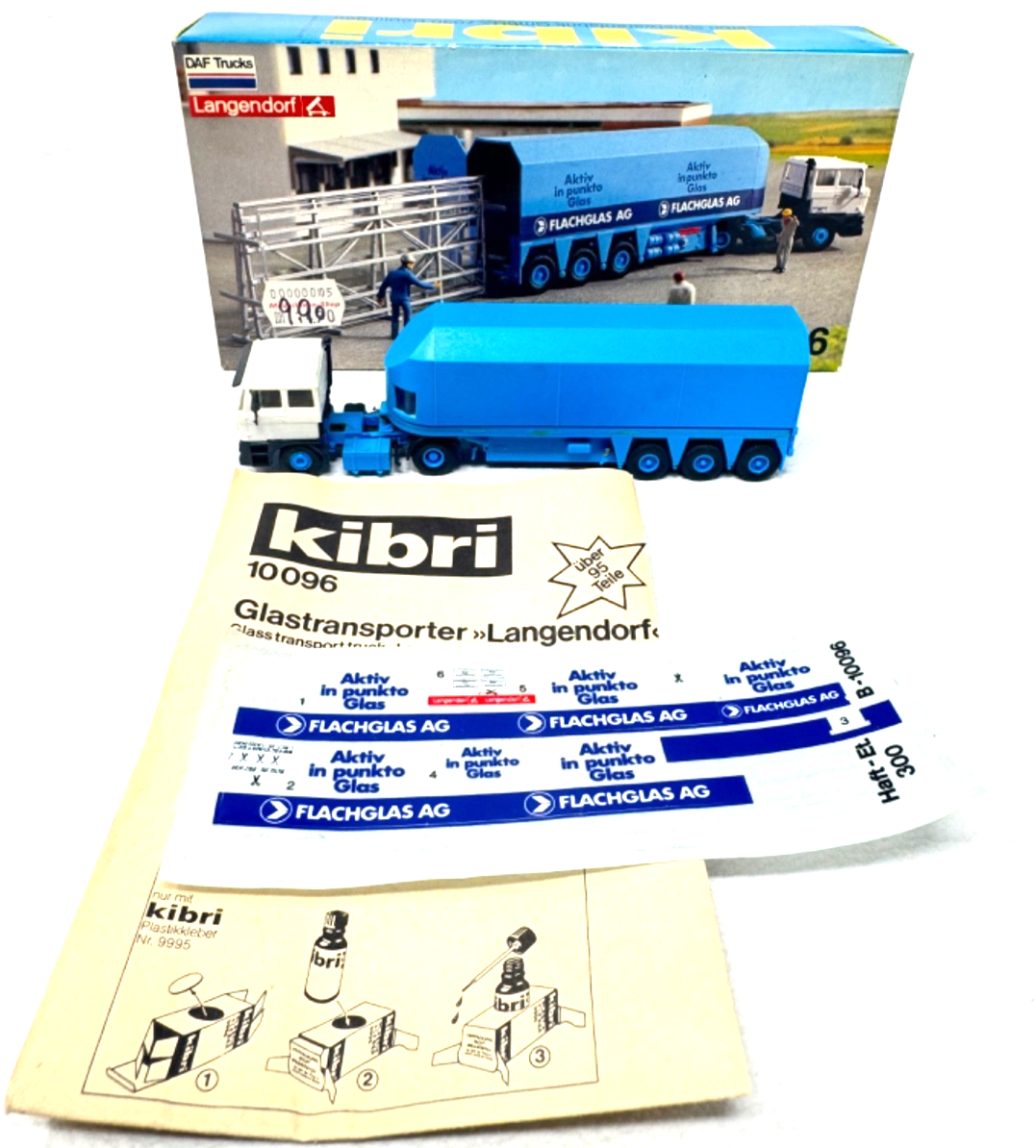 Kibri B-10096 DAF FT 2800 DKS-E - Glastransporter Langendorf  - H0 HO 1:87