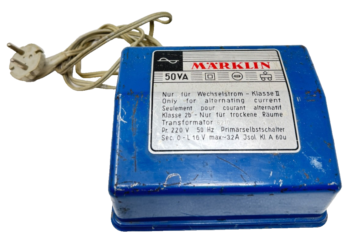 Märklin 6211 Transformator 16 Volt 50 VA - Trafo - O-L 16V max 3,2 A Wechselstro