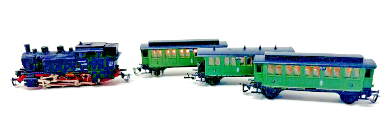 TT Bahn Dampflokomotive BR 92 6582 - Personenwagen 1753 + 1753 + 2671 f. Bastler TT Bahn Dampflokomotive BR 92 6582 - Personenwagen 1753 + 1753 + 2671 f. Bastler