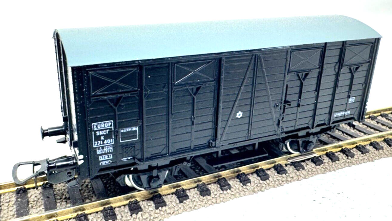 Piko Tonnendachwagen 271 401 SNCF - schwarz / grau - H0 HO 1:87