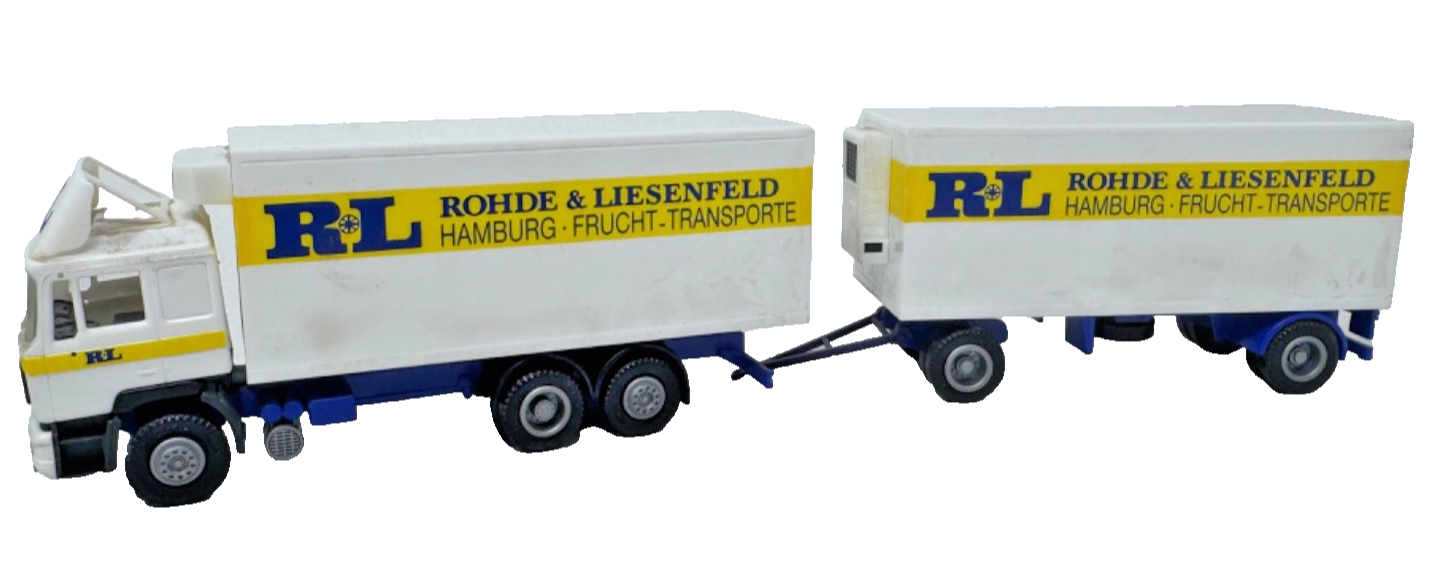 herpa H0 MAN F90 Kühl Hängerzug 3a/2a "Rohde & Liesenfeld" - HO H0 1:87