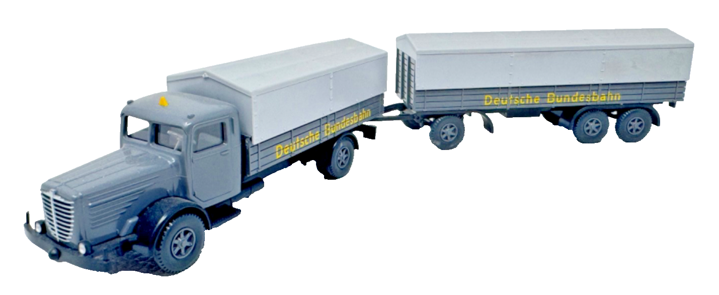 Wiking H0 8580230 Büssing 8000 Pritschen-Lastzug Deutschen Bundesbahn 1:87 H0 HO