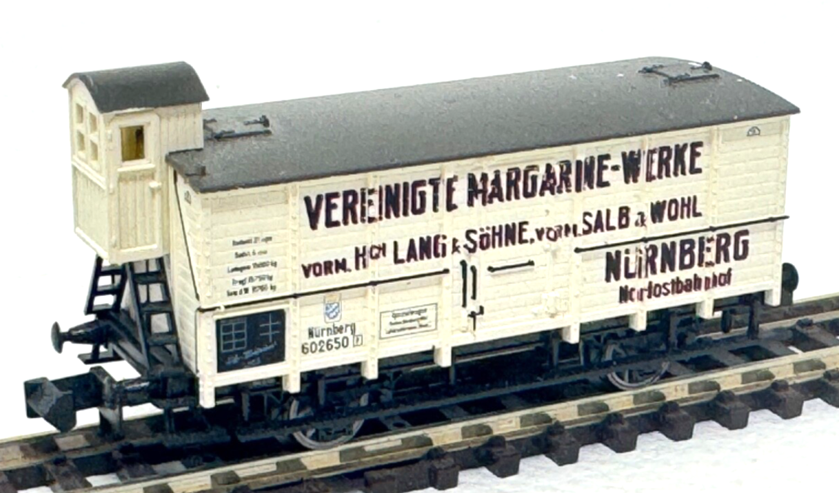 Minitrix 91019 Güterwagen Vereinigte Margarine Werke 602650 Nürnberg - N - 1:160