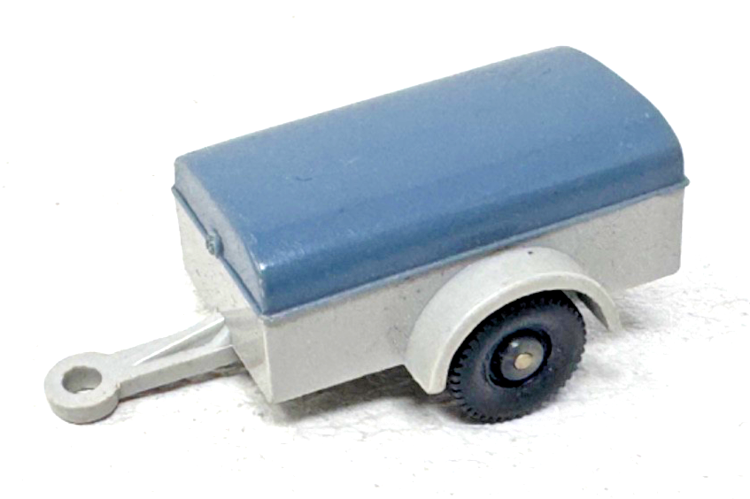 Wiking H0 050 Einachs-Anhänger mit Deckel grau / blau  - 1:87 H0 HO