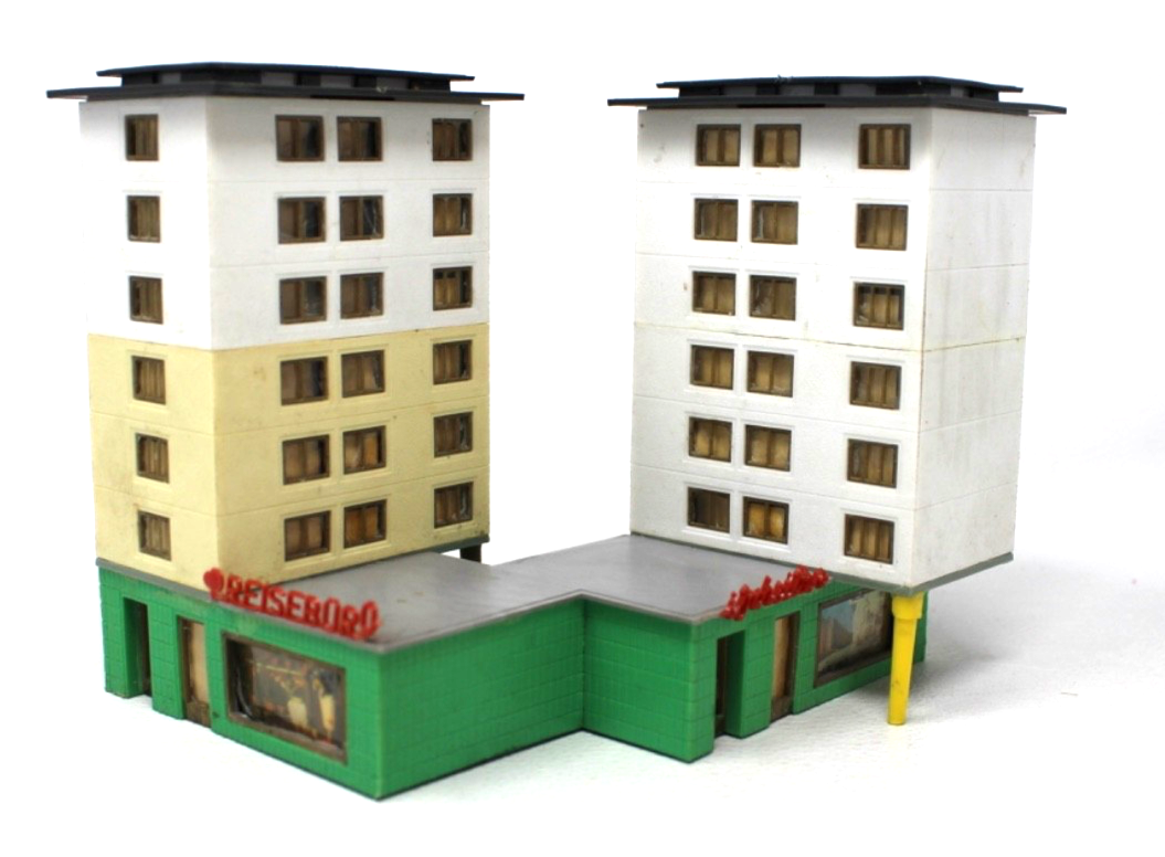 Vero H0 54 57370/129/00633 Wohnhausgruppe DDR Rarität H0 HO 1:87