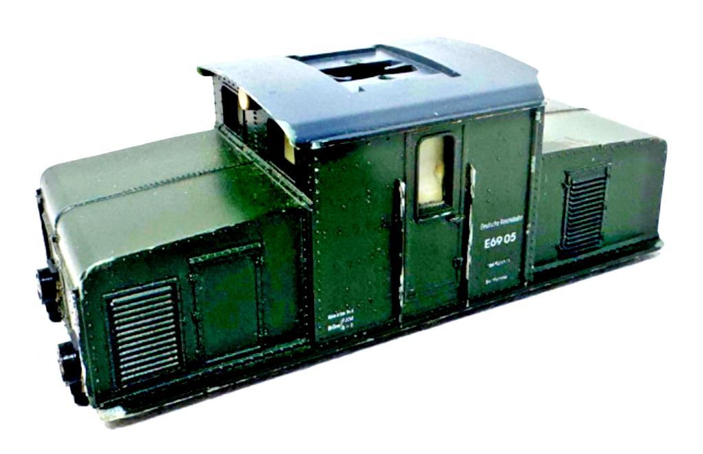Piko H0 Ersatzteil E-Lok E 69 05 Gehäuse grün / grau H0 HO 1:87