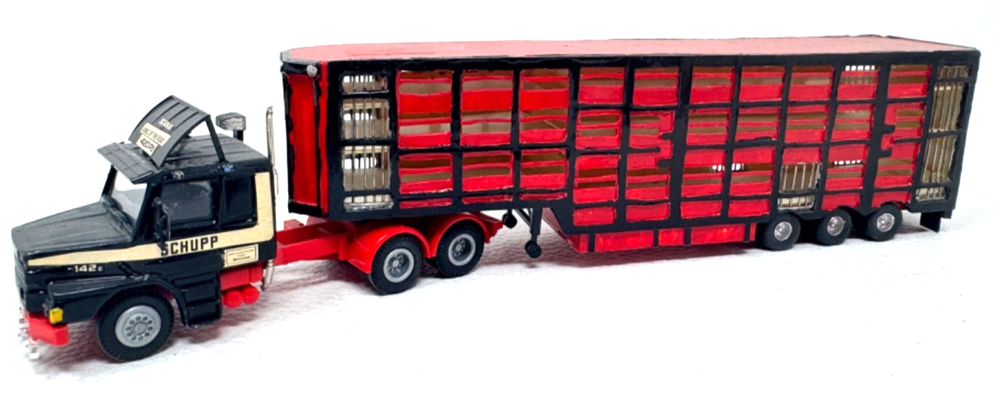 Scania Sattelzug H0 Tiertransporter Viehtransport - Eigenbau / Umbau 1:87 H0 HO Scania Sattelzug H0 Tiertransporter Viehtransport - Eigenbau / Umbau 1:87 H0 HO