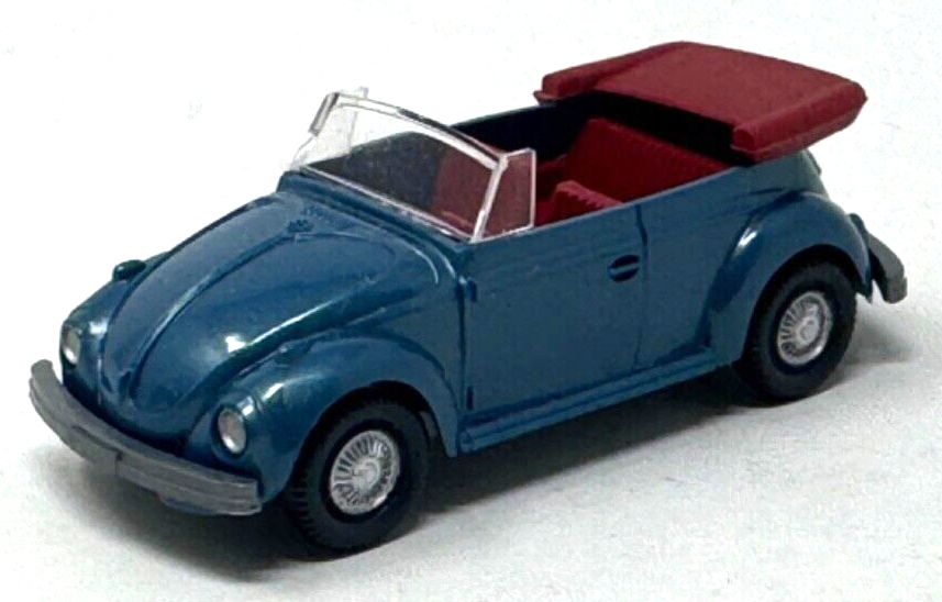 Wiking 1:87  VW Käfer 1303 Cabrio - grau - blau - Berlin W - H0 HO