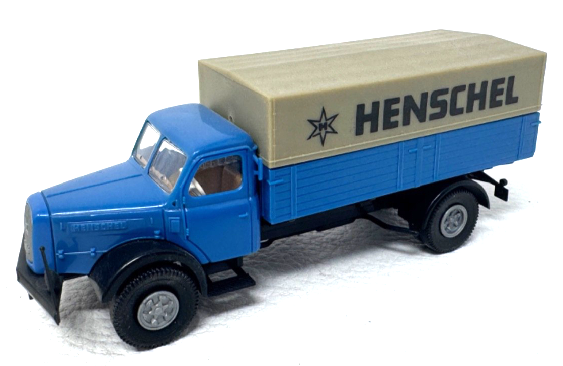 Brekina 1:87 Henschel HS 140 Pritschen LKW blau 1:87 H0 HO