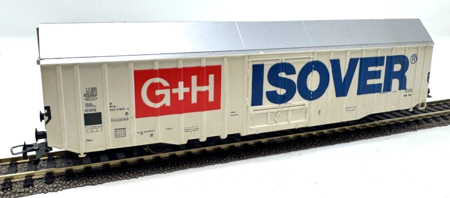 Fleischmann 5378 - Großraum Güterwagen "G+H Isover" - 022 0 842-8 - 1:87 H0 HO Fleischmann 5378 - Großraum Güterwagen "G+H Isover" - 022 0 842-8 - 1:87 H0 HO