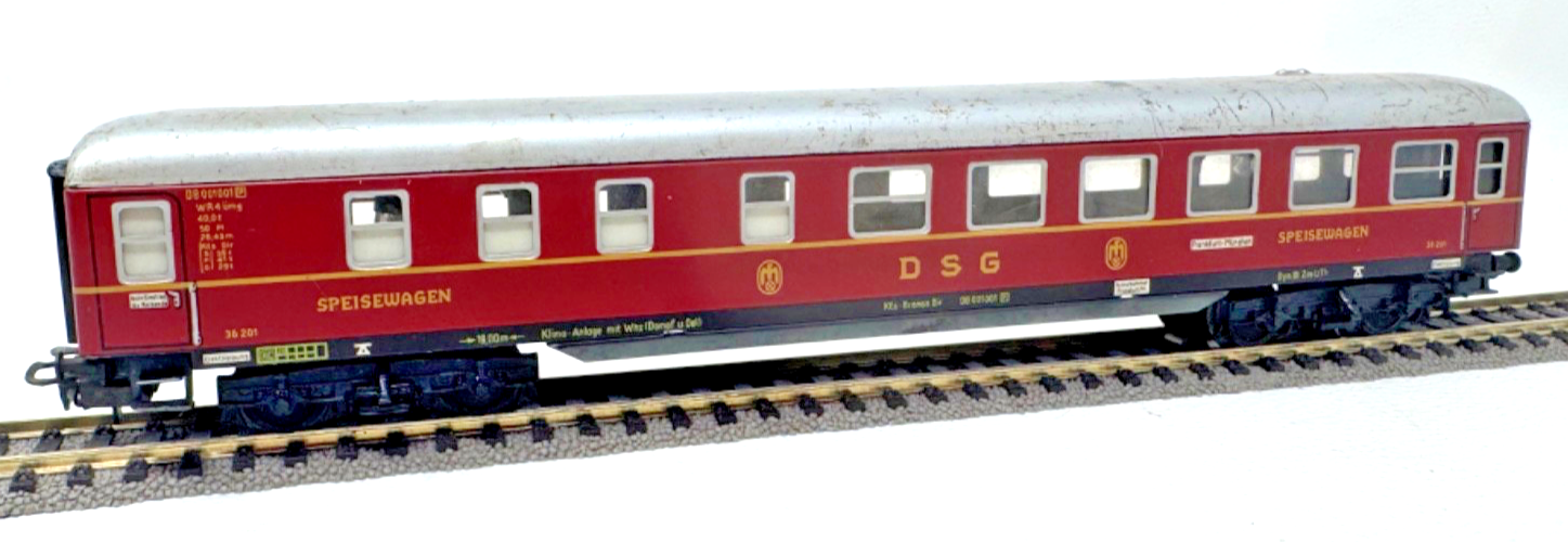 Märklin H0 4024 Speisewagen DSG DB 001001 WR4 ümg rot - H0 HO 1:87 beleuchtet