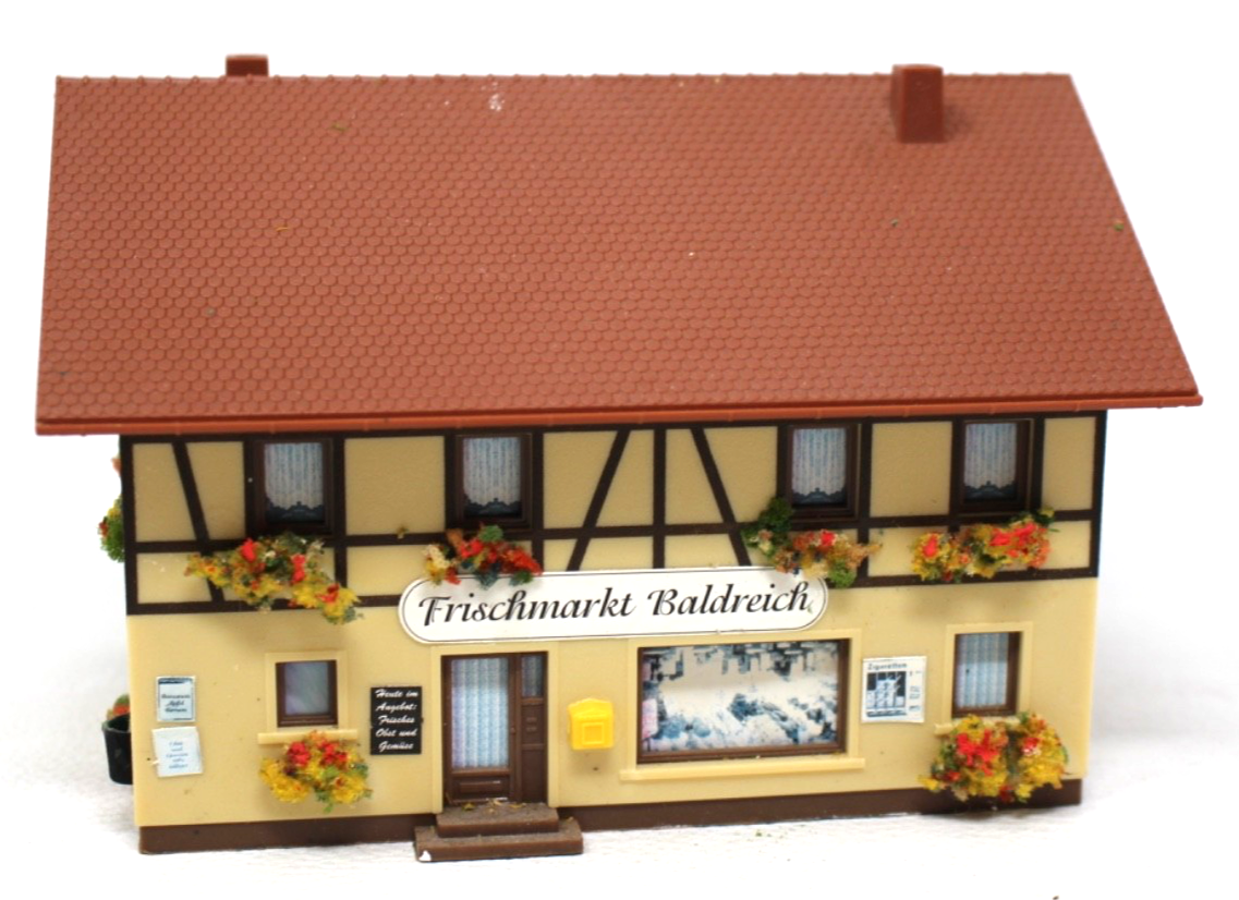 Faller H0 341 Frischmarkt Baldreich ca. 15,5 x 12,5 x 10,5 cm H0 HO 1:87