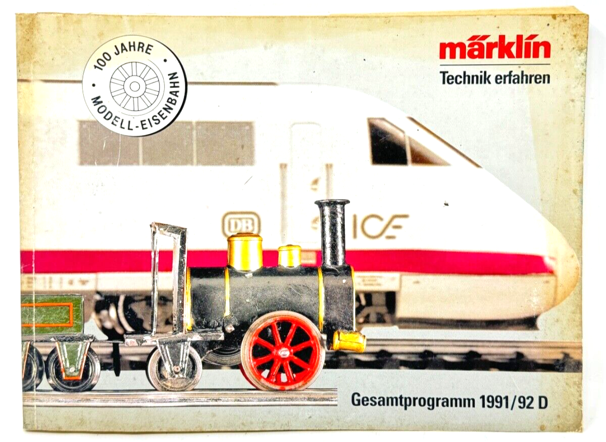 Märklin Katalog 1991/92 D - Gesamtprogramm - 336 bebilderte Seiten - Deutsch