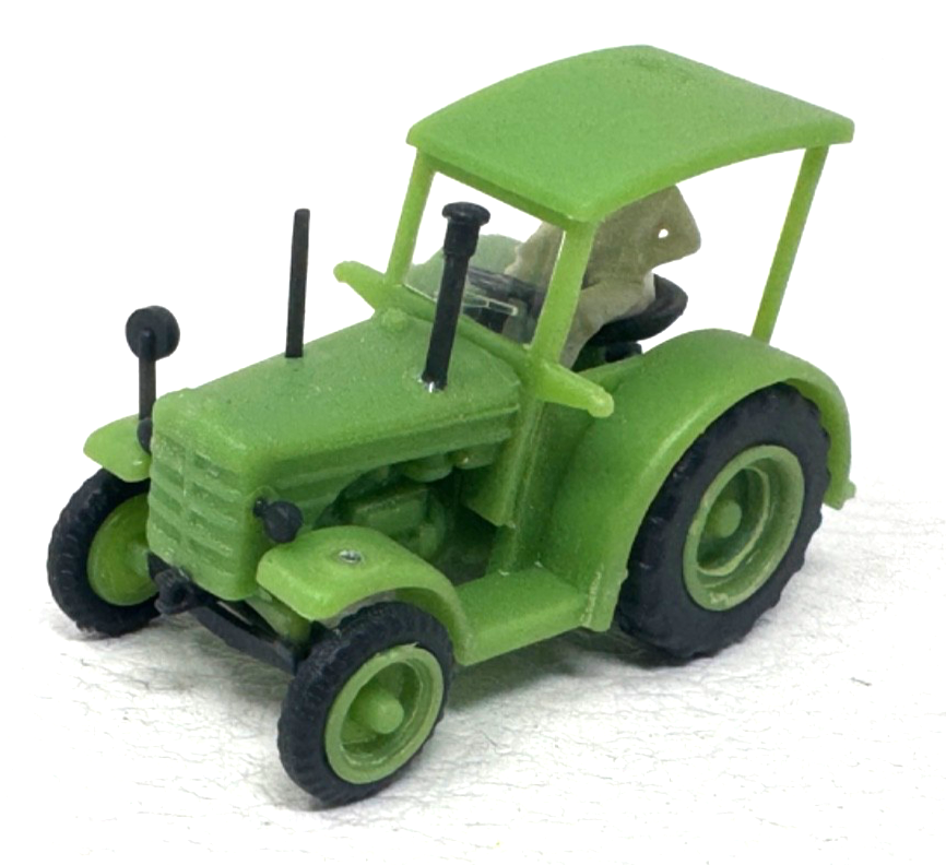 Preiser H0 Hanomag R 45 Schlepper Traktor - Zirkus grün - H0 HO 1:87