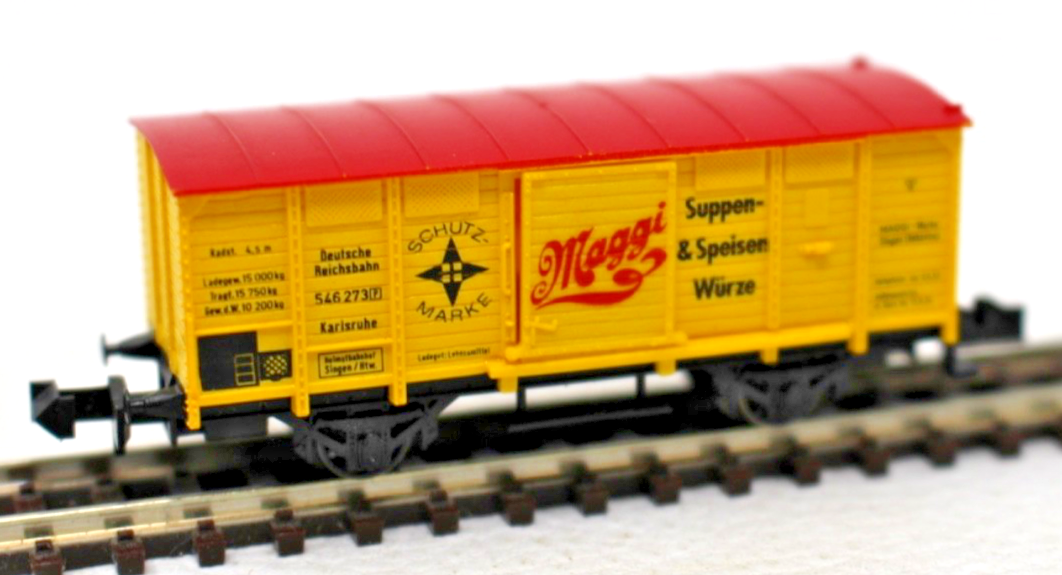 Minitrix N 13610 Gedeckter Güterwagen Maggi 546 273 DRB - N  1:160