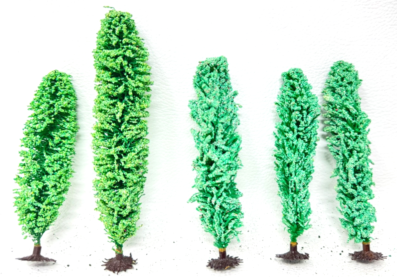 5 Stück Pappeln Bäume Modelleisenbahn Modellbahn Spur N TT H0