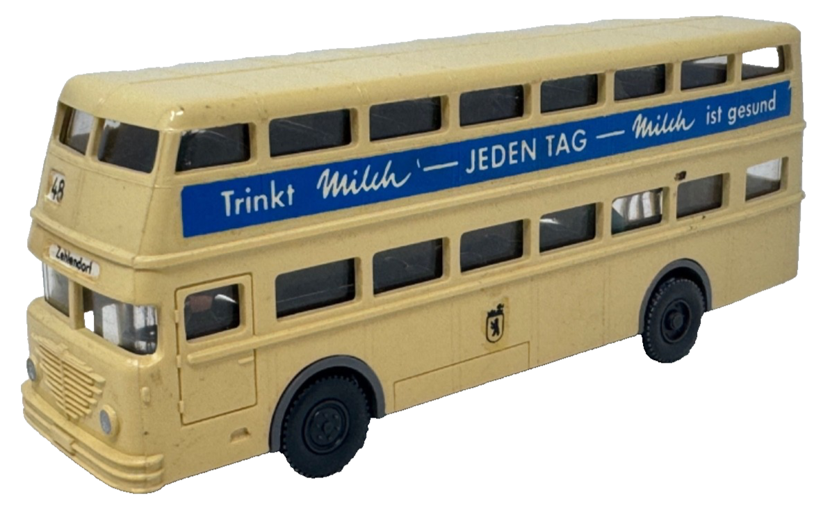 Wiking 1:87 Büssing D2 U Doppeldecker Berlin Bus "Trinkt Milch" - HO H0 1:87