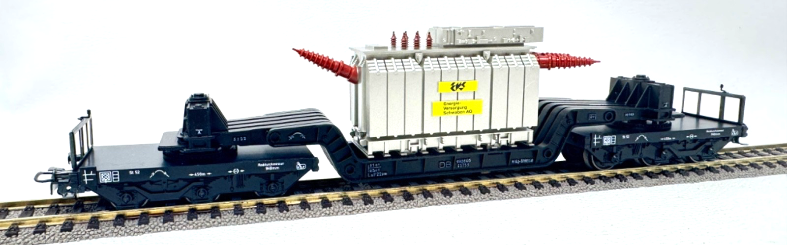 Märklin H0 4617 Tiefladewagen mit Trafo 980896 (1994) - DB - H0 HO 1:87
