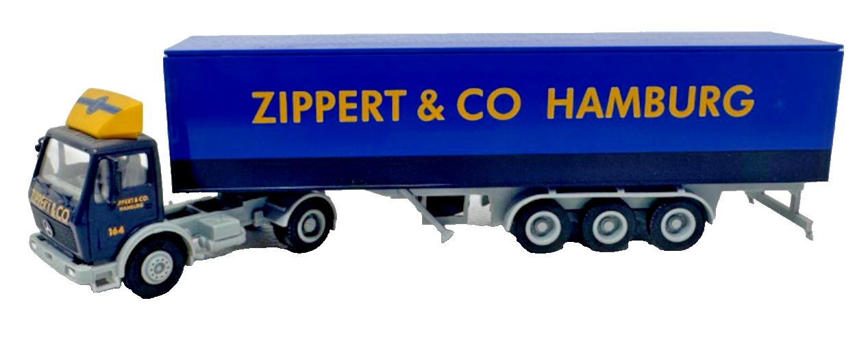 herpa H0 Mercedes Koffersattelzug Spedition Zippert & Co. HO H0 1:87