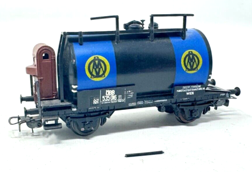 Piko Kesselwagen mit Bremserhaus - ÖBB 535 016 - blau/schwarz - HO H0 1:87